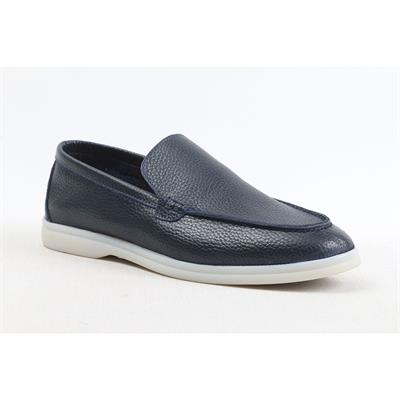 ULUS 108 LP LACİVERT DERİ LOAFER AYAKKABI-----RENK 03