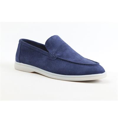Ulus 108 Lp Ocean Mavi Süet Loafer Ayakkabi----Renk 36