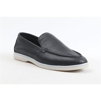 Ulus 108 Lp Siyah Deri Loafer Ayakkabi-----Renk 01