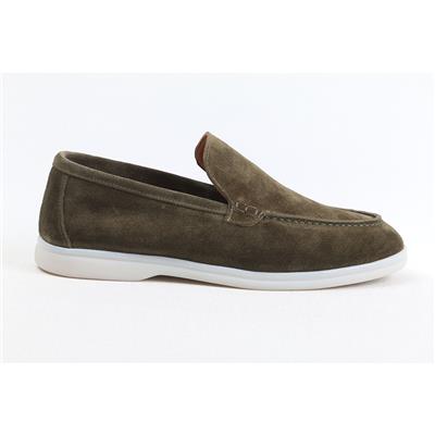 Ulus 108 Lp Haki Süet Loafer Ayakkabi----Renk 26