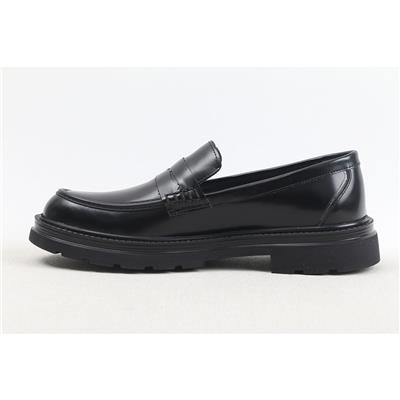 Ulus 1110-2 Loafer Fiyonklu Siyah Açma Casual Ayakkabi