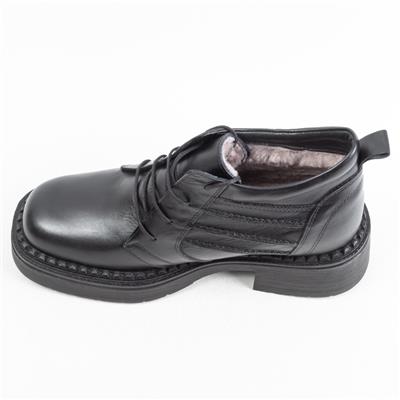 Ulus 2101 Kalin Taban Siyah  Hakiki Kürklü Bot