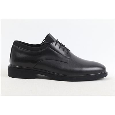 Ulus 2145-1 Düz Bağli Lastikli Siyah Casual Ayakkabi