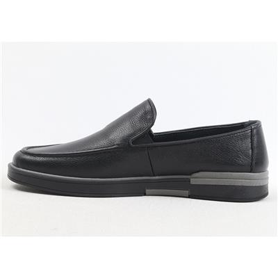Ulus 240 Fitilli Siyah Loafer Ayakkabi
