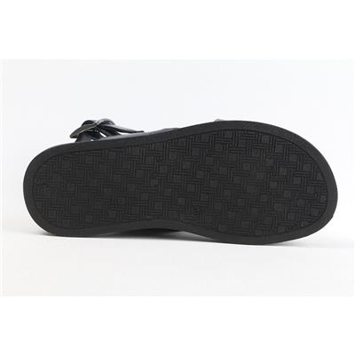 Ulus 2404 Lacivert Deri Montali Sandalet