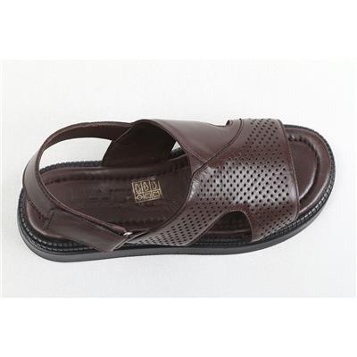 Ulus 2406 Kahve Deri Montali Sandalet