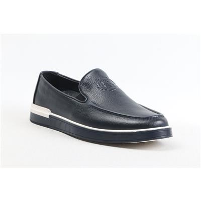 ULUS 241 CC BASKILI LACİVERT LOAFER AYAKKABI