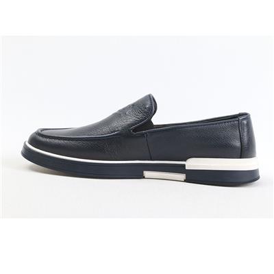 ULUS 241 CC BASKILI LACİVERT LOAFER AYAKKABI