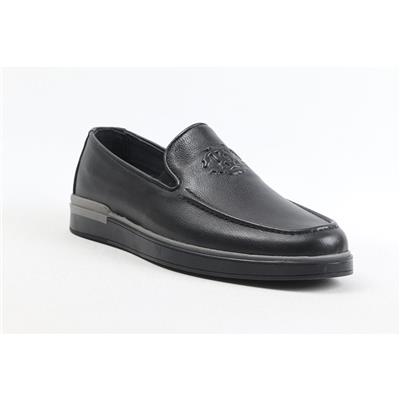 Ulus 241 Cc Baskili Siyah Loafer Ayakkabi