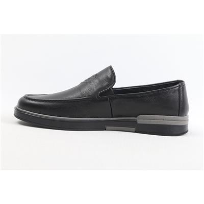 Ulus 241 Cc Baskili Siyah Loafer Ayakkabi