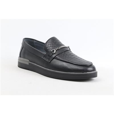 Ulus 250 Baskili Siyah Loafer Ayakkabi