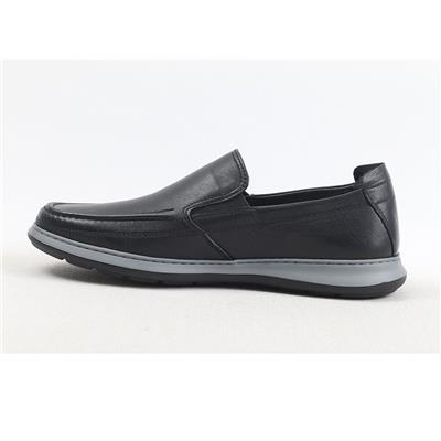 Ulus 2507 Siyah-Gri(Siyah Taban) Bağsiz Saraçli Casual Ayakkabi