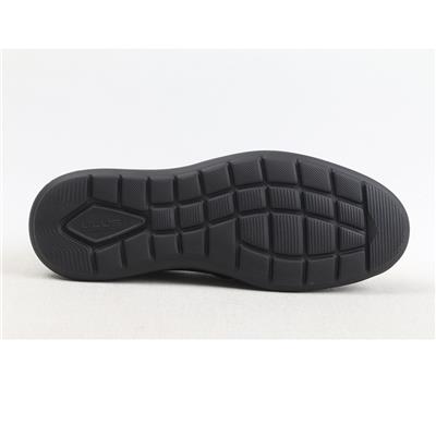 Ulus 2507 Siyah-Gri(Siyah Taban) Bağsiz Saraçli Casual Ayakkabi