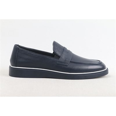 Ulus 2601 Fiyonklu Lacivert Loafer Ayakkabi