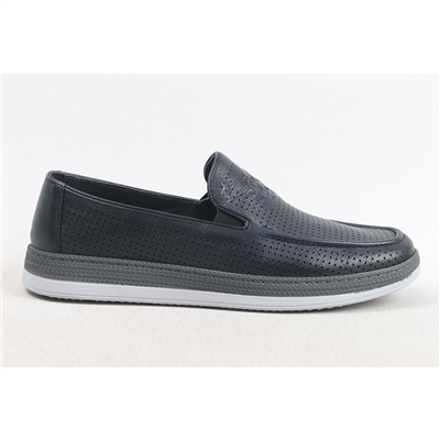 ULUS 300 LACİVERT DELİKLİ LOAFER AYAKKABI