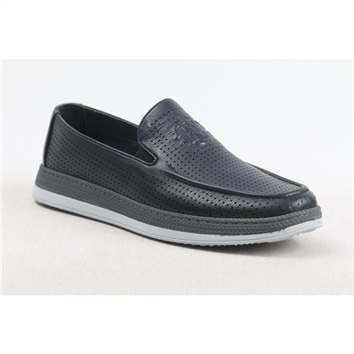 ULUS 300 LACİVERT DELİKLİ LOAFER AYAKKABI