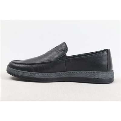 Ulus 311 Baskili Siyah Loafer Ayakkabi