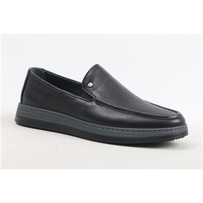 Ulus 312 Fitilli Siyah Loafer Ayakkabi