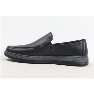 Ulus 312 Fitilli Siyah Loafer Ayakkabi