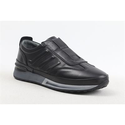 Ulus 313 Lastikli Siyah Termo Sneaker Spor Ayakkabi