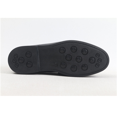 ULUS 3208 FİYONKLU SİYAH LOAFER AYAKKABI
