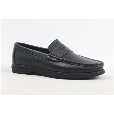 ULUS 3208 FİYONKLU SİYAH LOAFER AYAKKABI