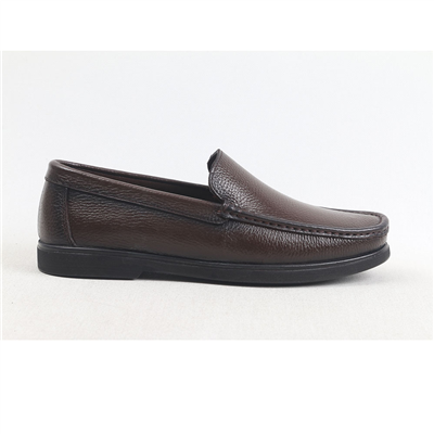 Ulus 3210 Düz Fitilli Kahve Loafer Ayakkabi