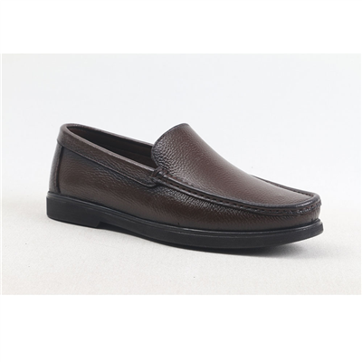 Ulus 3210 Düz Fitilli Kahve Loafer Ayakkabi