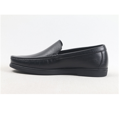 Ulus 3210 Düz Fitilli Siyah Loafer Ayakkabi