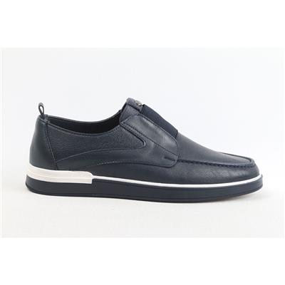ULUS 345 LASTİKLİ LACİVERT LOAFER AYAKKABI