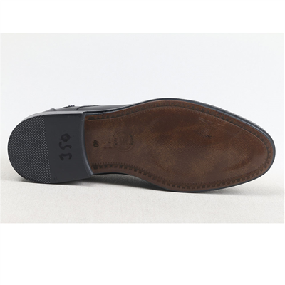 Ulus 350 Fitilli Bağsiz Siyah Enjeksiyon Klasik Ayakkabi