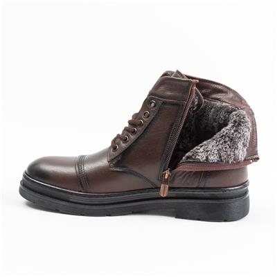 Ulus 3808  Fermuarli Kahve Miflonlu Bot