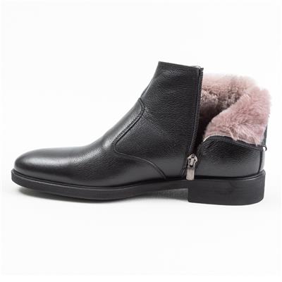 Ulus 409 Siyah Hakiki Kürklü Bot