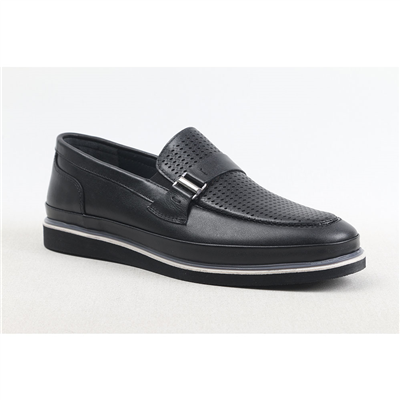 ULUS 4151 SİYAH TOKALI DELİKLİ LOAFER AYAKKABI