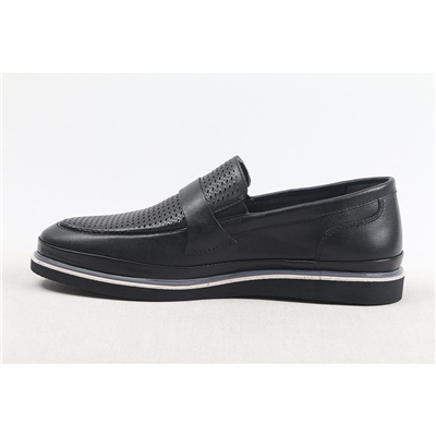 ULUS 4151 SİYAH TOKALI DELİKLİ LOAFER AYAKKABI