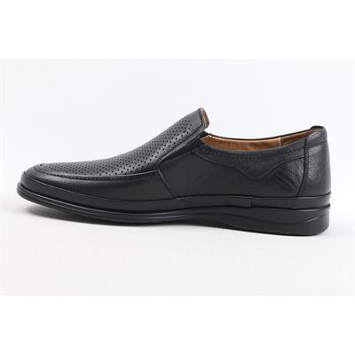 Ulus 5073-1 Delikli Siyah Comfort Ayakkabi
