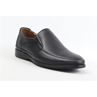 Ulus 5073-1 Delikli Siyah Comfort Ayakkabi
