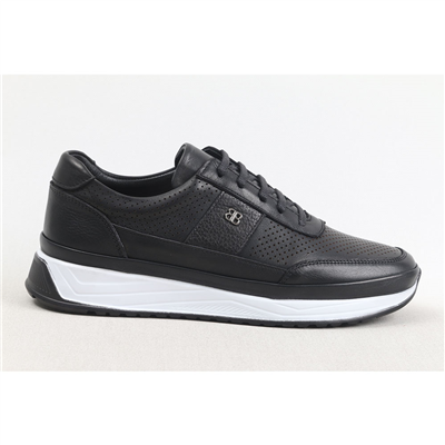 Ulus 566 Delikli Siyah Sneaker Spor Ayakkabi