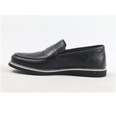 ULUS 6111 SİYAH DELİKLİ LOAFER AYAKKABI