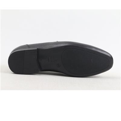 Ulus 614 Siyah Kuşakli Tokali Loafer Ayakkabi