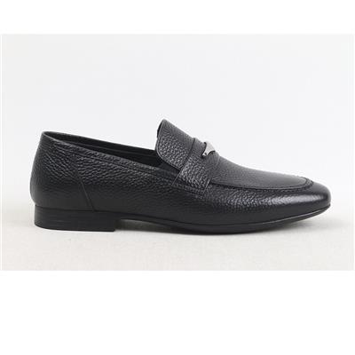Ulus 614 Siyah Kuşakli Tokali Loafer Ayakkabi