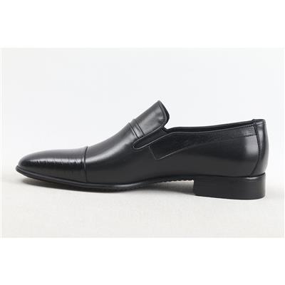 ULUS 6639 SİYAH MASKARETLİ CROCO JURDAN NEOLİT KLASİK AYAKKABI