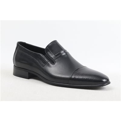 ULUS 6639 SİYAH MASKARETLİ CROCO JURDAN NEOLİT KLASİK AYAKKABI