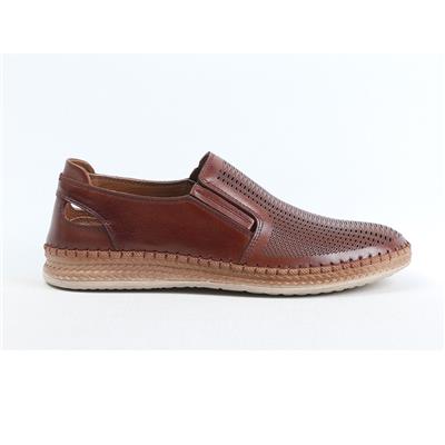 Ulus 7050 Taba Delikli Loafer Ayakkabi