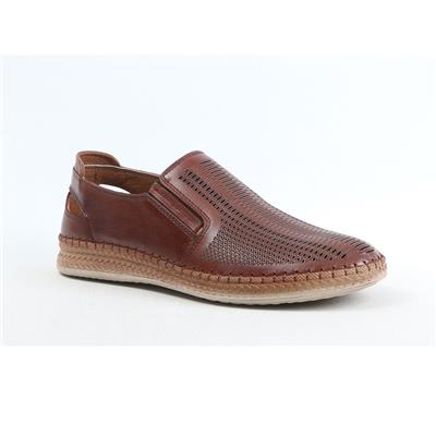 Ulus 7050 Taba Delikli Loafer Ayakkabi