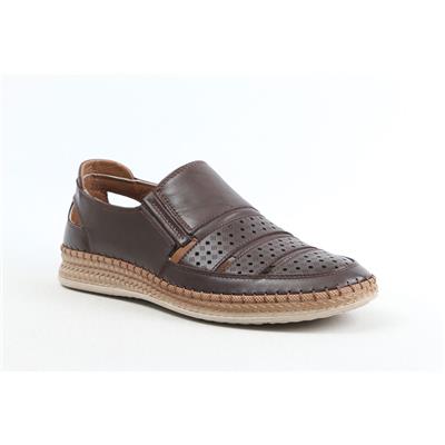 Ulus 7052 Kahve Delikli Loafer Ayakkabi