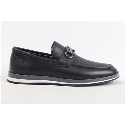 Ulus 7130 Siyah Tokali Loafer Ayakkabi