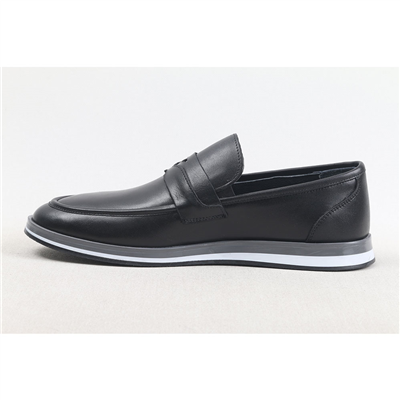 Ulus 7160 Fiyonklu Siyah Loafer Ayakkabi