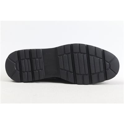 Ulus E-20 Fiyonk Siyah Rugan Eva Loafer Ayakkabi