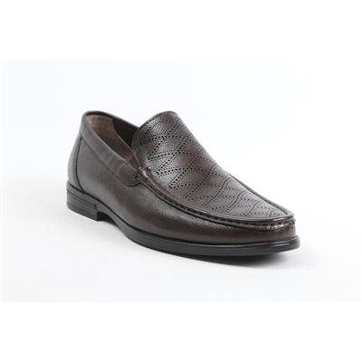 Ulus T-63-1  Delikli Kahve Loafer Ayakkabi
